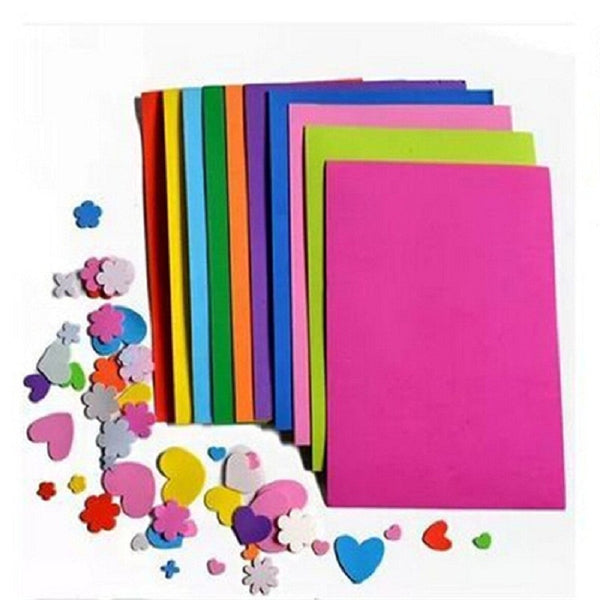 Tofficu 10 Sheets Cardstock Glitter Paper for Diy Crafts Decorative Sponge  Paper Folding Craft Paper Craft Making Papers Diy Colorful Sponge Papers