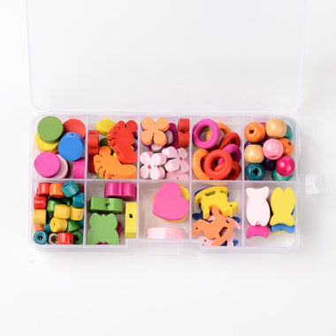 Mixed Shapes Wooden Beads
