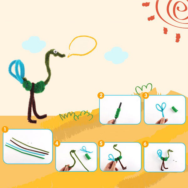 Kids DIY Crafts Chenille Sticks