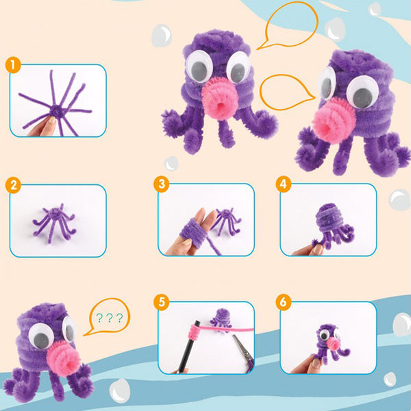 Kids DIY Crafts Chenille Sticks