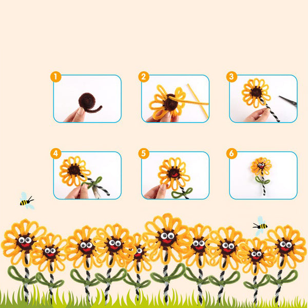 Kids DIY Crafts Chenille Sticks