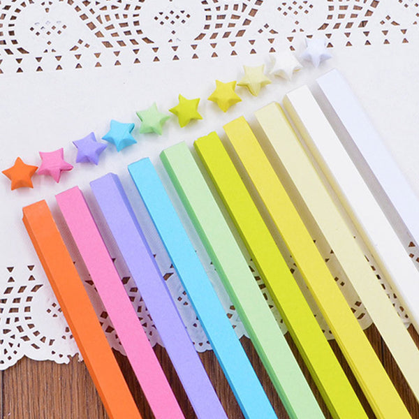 Folding Lucky Star Origami Paper