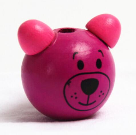 Cute Wooden Cartoon Beads