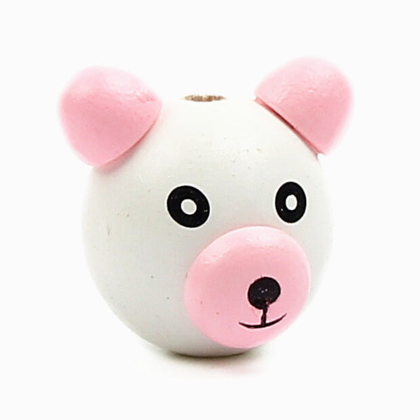 Cute Wooden Cartoon Beads